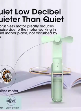 Handheld Mini Fan, 3 IN 1 USB Rechargeable Portable Fan