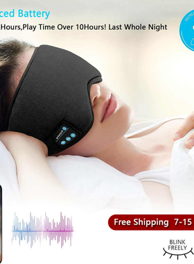 Bluetooth Sleep Mask,Adjustable&Washable Sleeping Headset