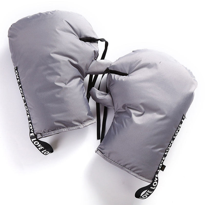 电动车加厚手套冬天自行车棉把套电瓶车防水护手罩电车通用车把套