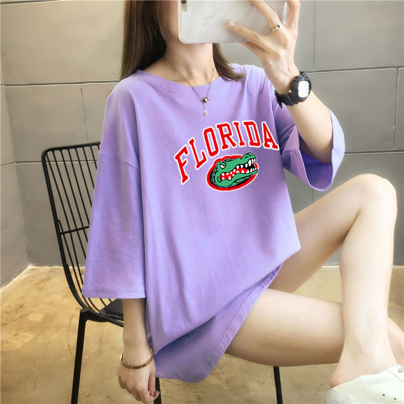 5 colors summer fat mm200kg plus size medium length 26pcs cotton Korean Short Sleeve T-Shirt