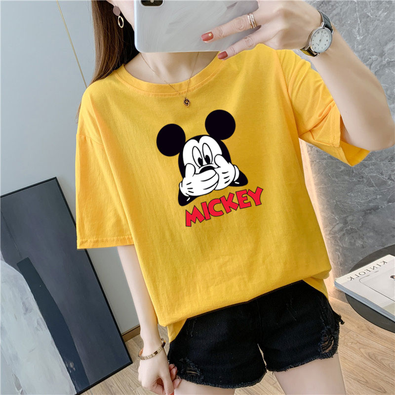 White cotton short sleeve t-shirt female 9 colors new summer T-shirt net red ins super fire top