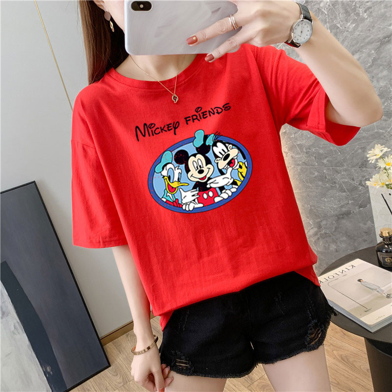 White cotton short sleeve t-shirt female 9 colors new summer T-shirt net red ins super fire top