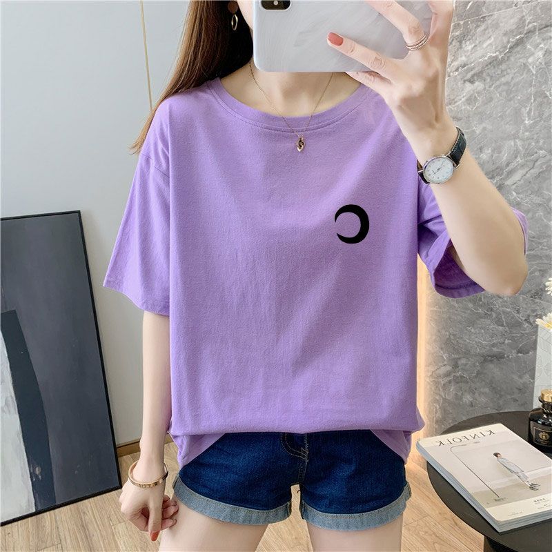 White cotton short sleeve t-shirt female 9 colors new summer T-shirt net red ins super fire top