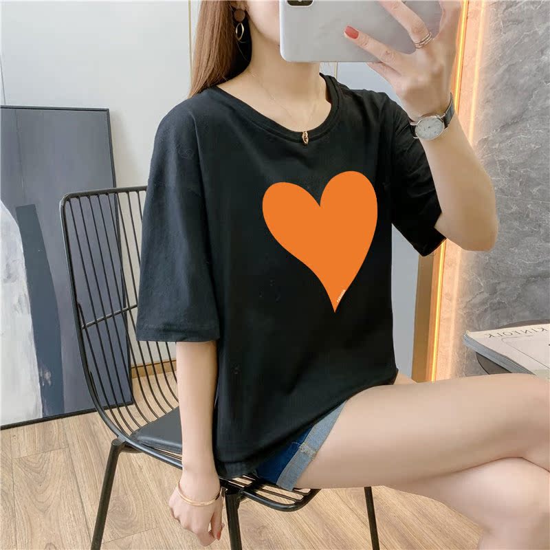 100% white cotton short sleeve t-shirt female 9 colors new summer T-shirt net red ins super fire top