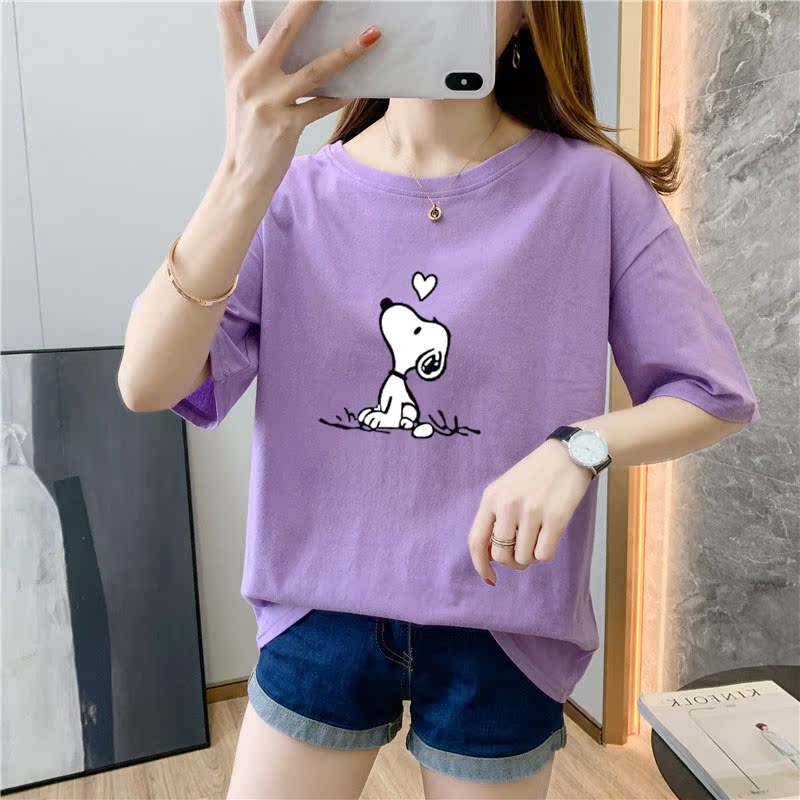 White cotton short sleeve t-shirt female 9 colors new summer T-shirt net red ins super fire top