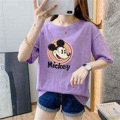 白色純棉短袖t恤女9個色新款夏季體恤網紅ins超火上衣