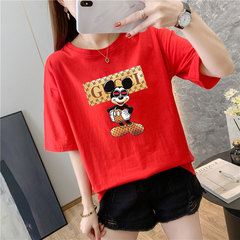 白色純棉短袖t恤女9個色新款夏季體恤網紅ins超火上衣