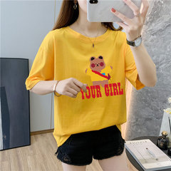 White cotton short sleeve t-shirt female 9 colors new summer T-shirt net red ins super fire top