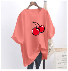 5個顏色夏季胖MM200斤加大碼中長款26支純棉韓版短袖t恤女