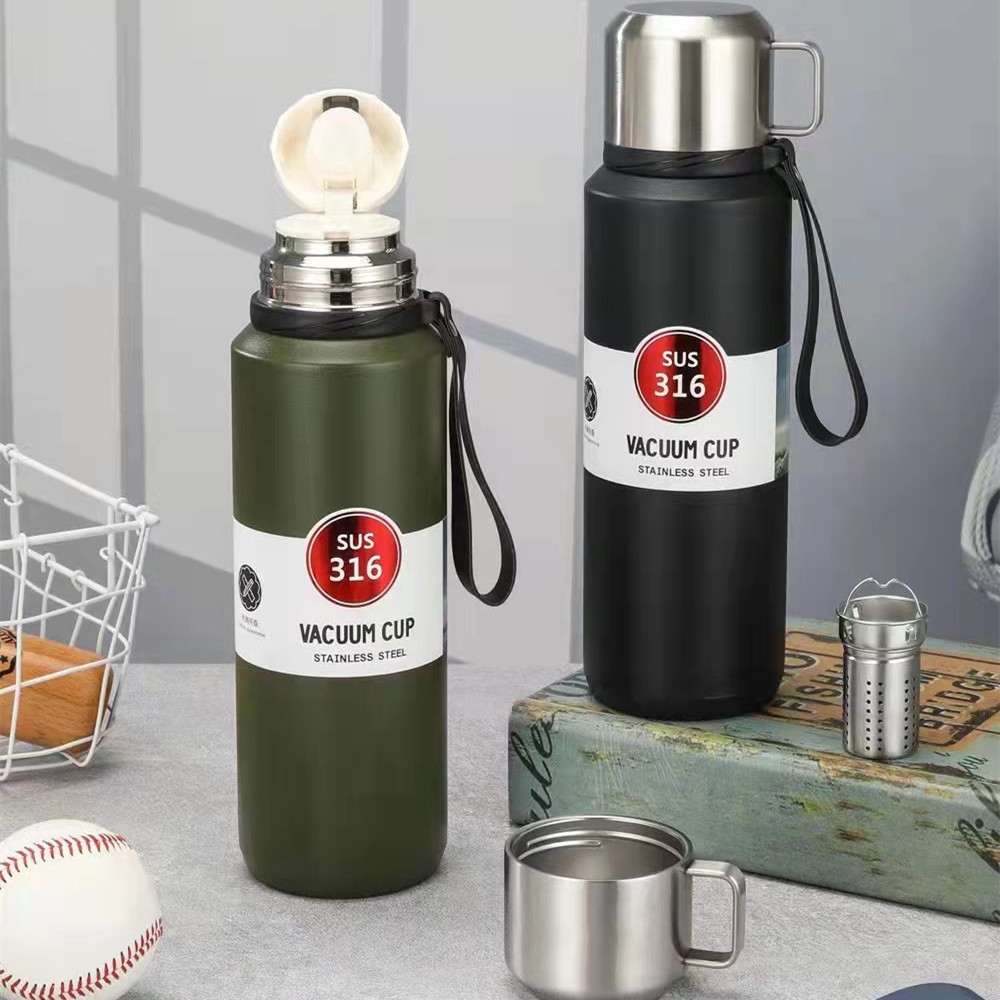 卓翔户外杯316不锈钢便捷喝水盖