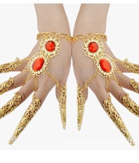 特价千手观音指甲套敦煌舞蹈飞天表演手饰指甲孔雀舞肚皮舞配饰