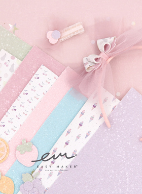 easymaker出口闪布DIY手工发夹材料ins蝴蝶结儿童女发饰IG宝宝边