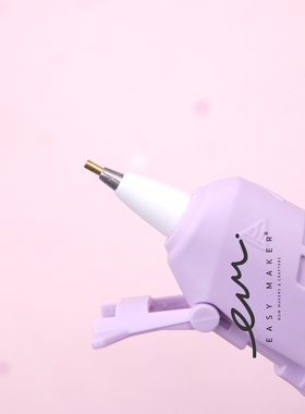 easymaker儿童铜嘴细嘴胶枪热熔胶枪手工DIY发夹工具推荐7mm胶棒