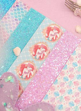 easymaker出口闪布diy手工发夹材料儿童蝴蝶机ins款人鱼公主宝宝1