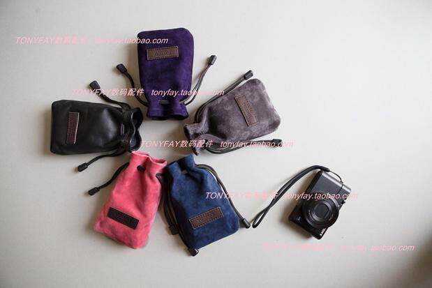 RX100M6 RX100M7 양피 카메라 가방 카메라 라이너 가방 CANON G7X 블랙 카드 M3M4에 적합