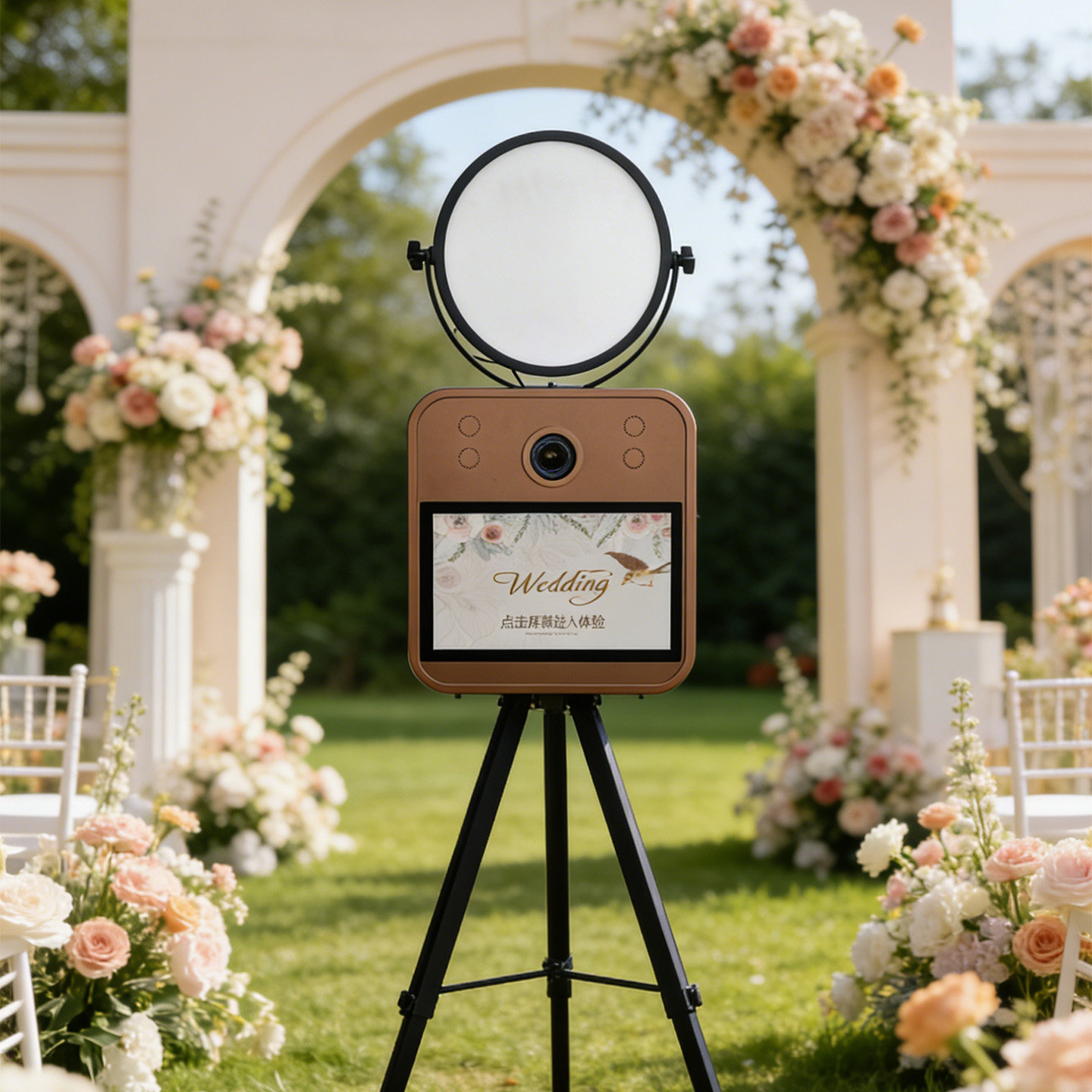 photobooth互动拍照打印机大头贴复古三连多连拍拍照机结婚