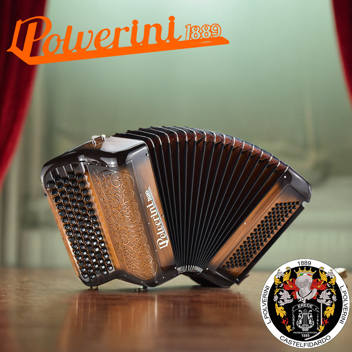 意大利进口巴扬手风琴博罗威尼