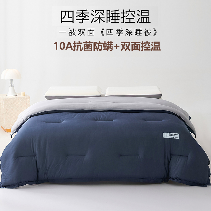 10A抗菌YA朵深睡被墨烯引力发热冬被双面控温双盖春秋被冬被芯