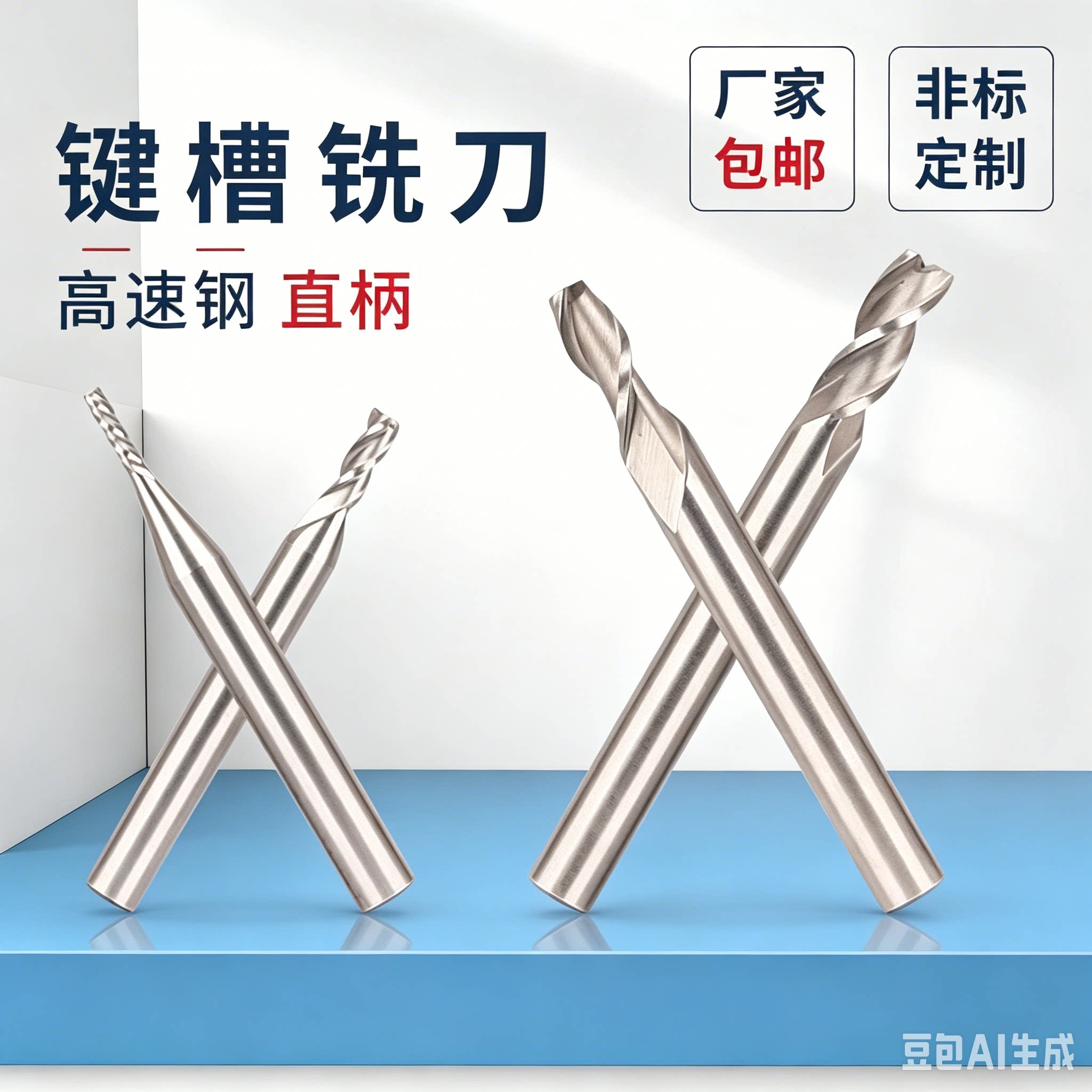 蓬发高速钢直柄铣刀加硬上海