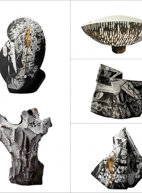 侘寂风酒店民宿复古艺术摆件