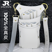 真皮剪刀包发型师专用斜跨腰包网红挎包理髲师收纳剪子美发工具包