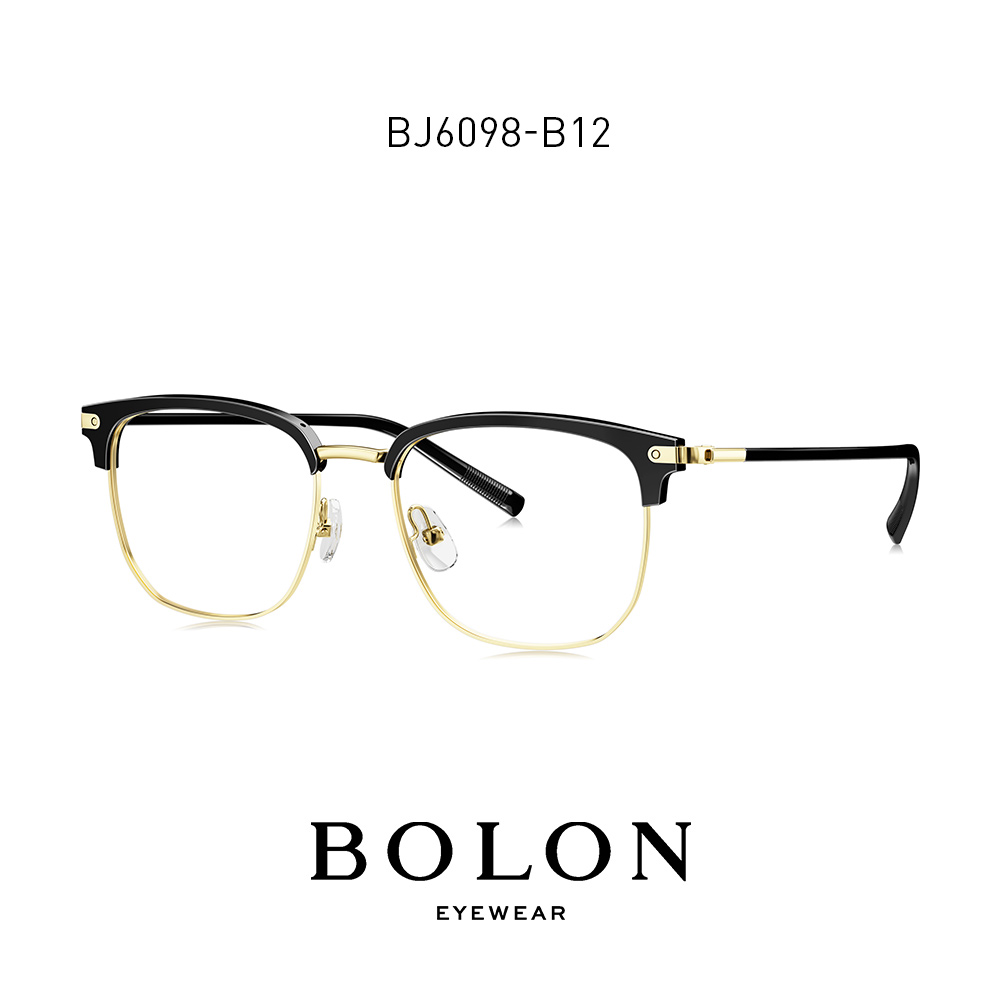 暴龙近视眼镜框男眉毛框半框防蓝光斯文败类眼镜架bj6098 bj6198