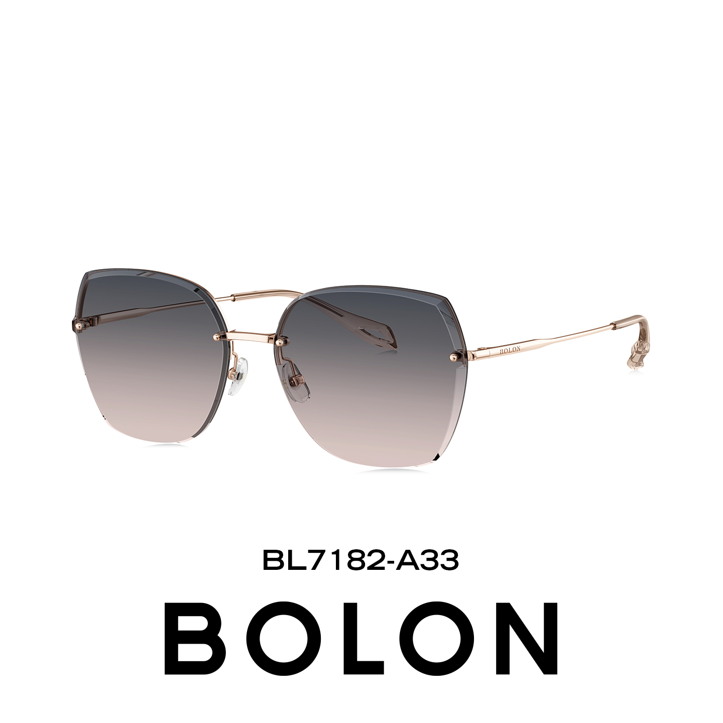 暴龙透色渐变时尚墨镜防紫外线