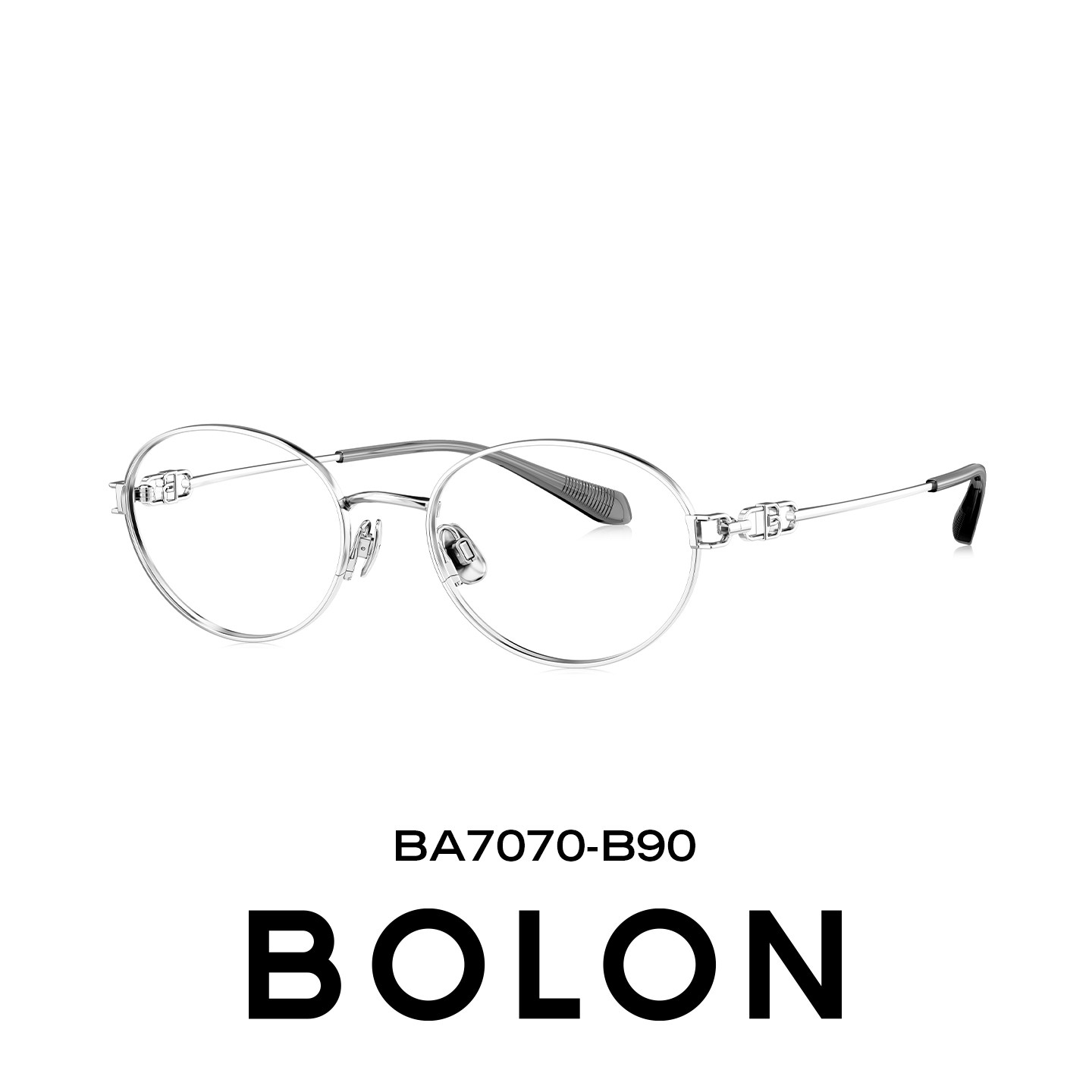 BOLON暴龙近视眼镜框26新品休闲椭圆形时尚金属可配度数女BA7070