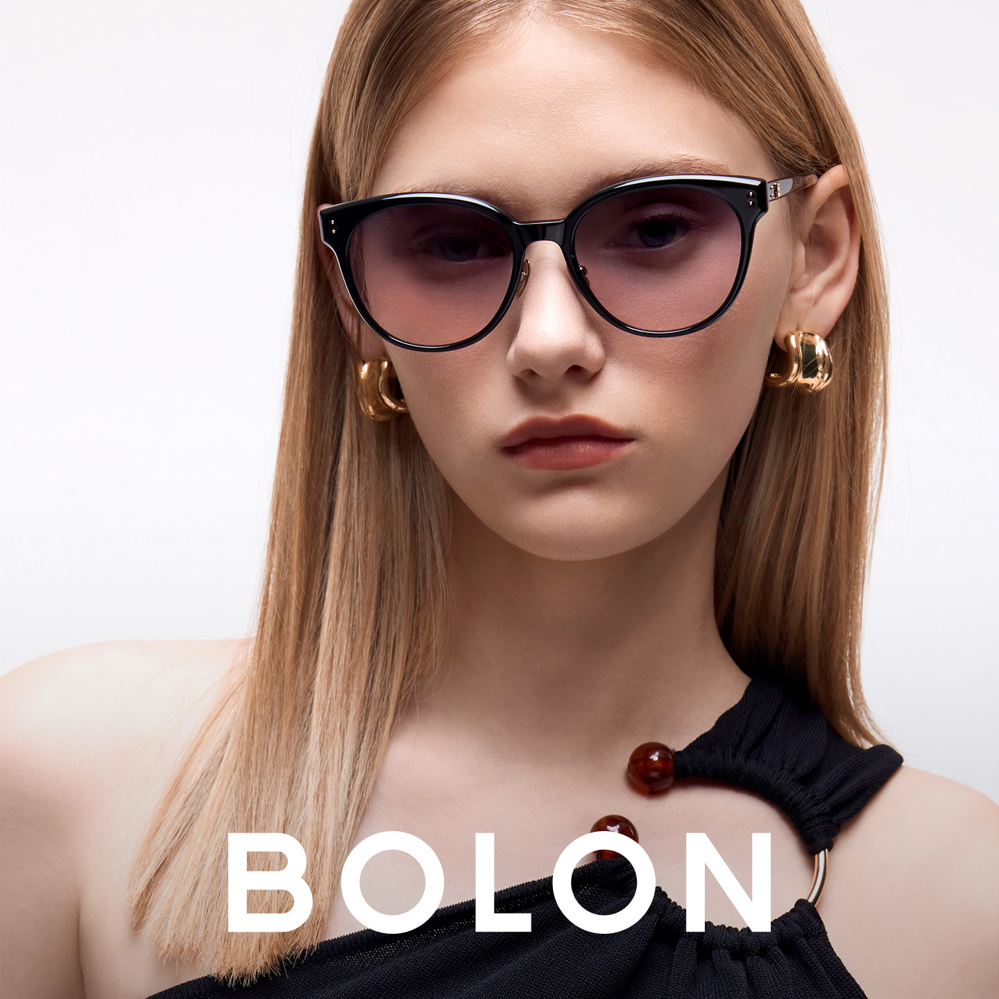 BOLON暴龙眼镜26新品太阳眼镜潮流猫眼防晒旅游墨镜女款BL3261