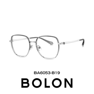 BOLON暴龙近视眼镜框女25新品 钛框复古多边镜架可配度数男BA6053