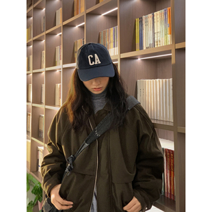 新款 棉服男女冬季 宽松加厚保暖棉衣美拉德毛呢短外套 复古工装 美式