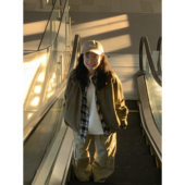 新款 美式 复古潮牌夹克男女2025秋季 宽松百搭高街休闲cleanfit外套