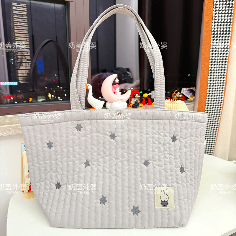 日本杂志款托特包百搭卡通兔子绗缝刺绣工艺女士休闲单肩包大容量,箱包皮具/热销女包/男包,托特包,淘宝优惠券,粉丝福利购,淘宝优惠卷
