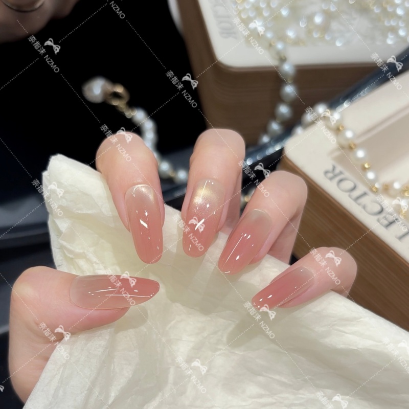 【姣糖】渐变猫眼日常显白穿戴甲手工美甲百搭设计