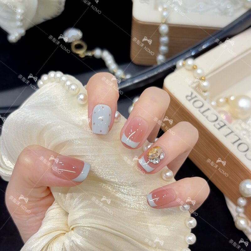 【玛丽亚】法式显白穿戴甲精美甲片贴片,彩妆/香水/美妆工具,穿戴甲/甲片,淘宝优惠券,粉丝福利购,淘宝优惠卷