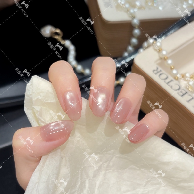 【莹光】日常百搭短款设计显白穿戴甲ins风美甲