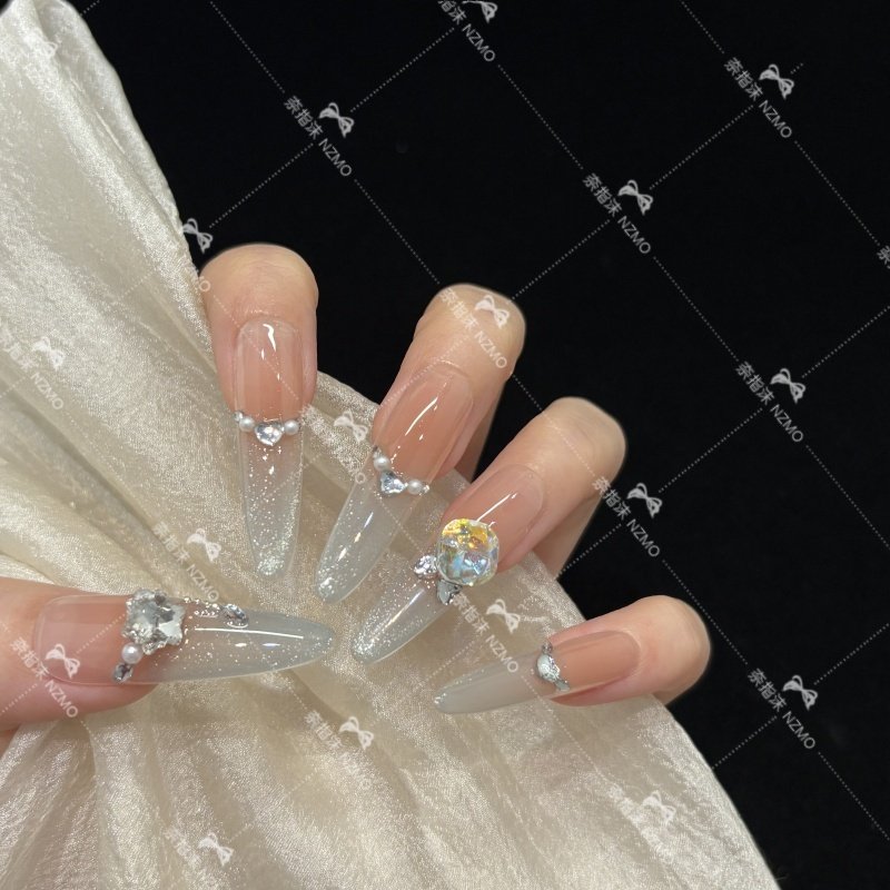 【K2020】长款法式显白气质手工穿戴甲