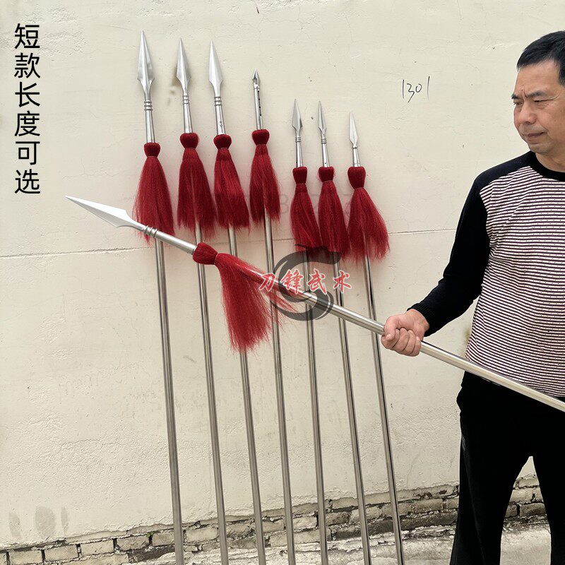 武术表演长枪红缨枪儿童厂家直销