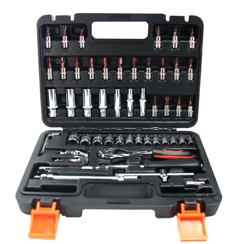 汽修汽保工具棘轮套筒扳手套装工具箱多功能通用汽修组套五金小飞
