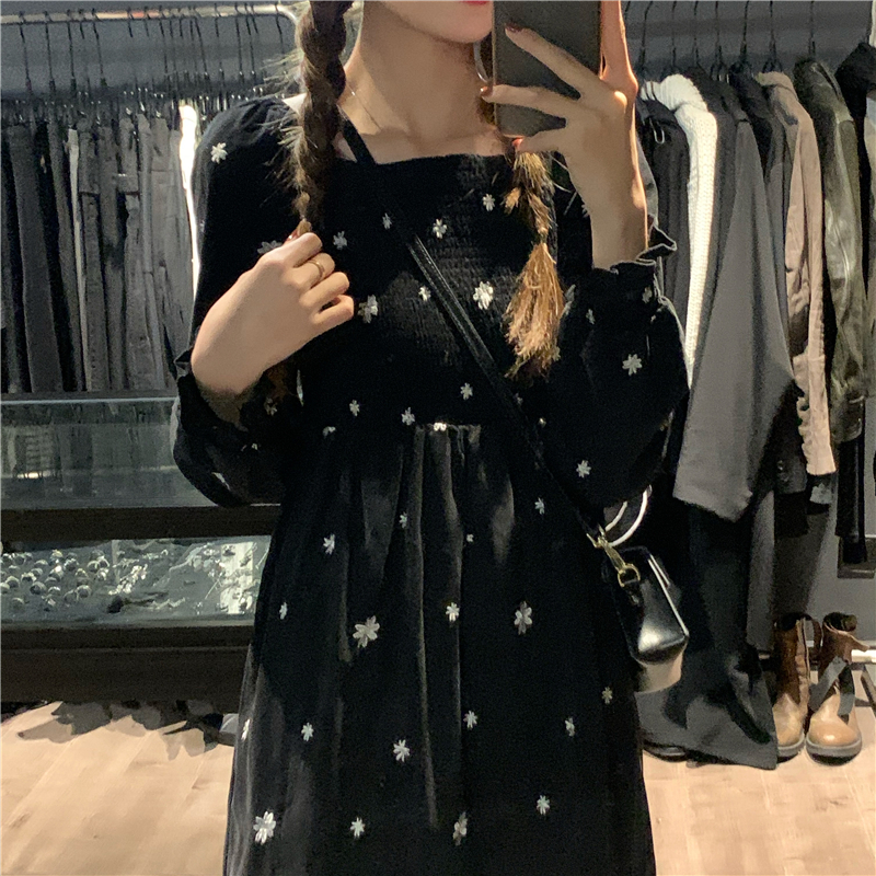 Real price floret dress for women in autumn and winter