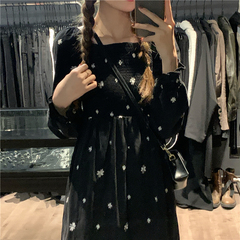 Real price floret dress for women in autumn and winter