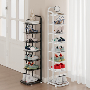 鞋架小窄门口铁艺家用简易鞋柜折叠多层鞋架子入户门楼梯鞋子收纳