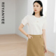 颜域百搭设计感上衣女2026新款 圆领T恤 通勤简约气质短袖 夏季 时尚