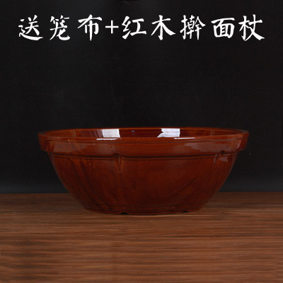 各种规格老式手工陶瓷大号加深和面盆加厚加大防滑圆形国产包邮