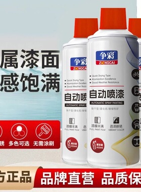 自动喷漆手摇喷漆汽车涂鸦专用家用车漆黑色白色金银色金属防锈漆
