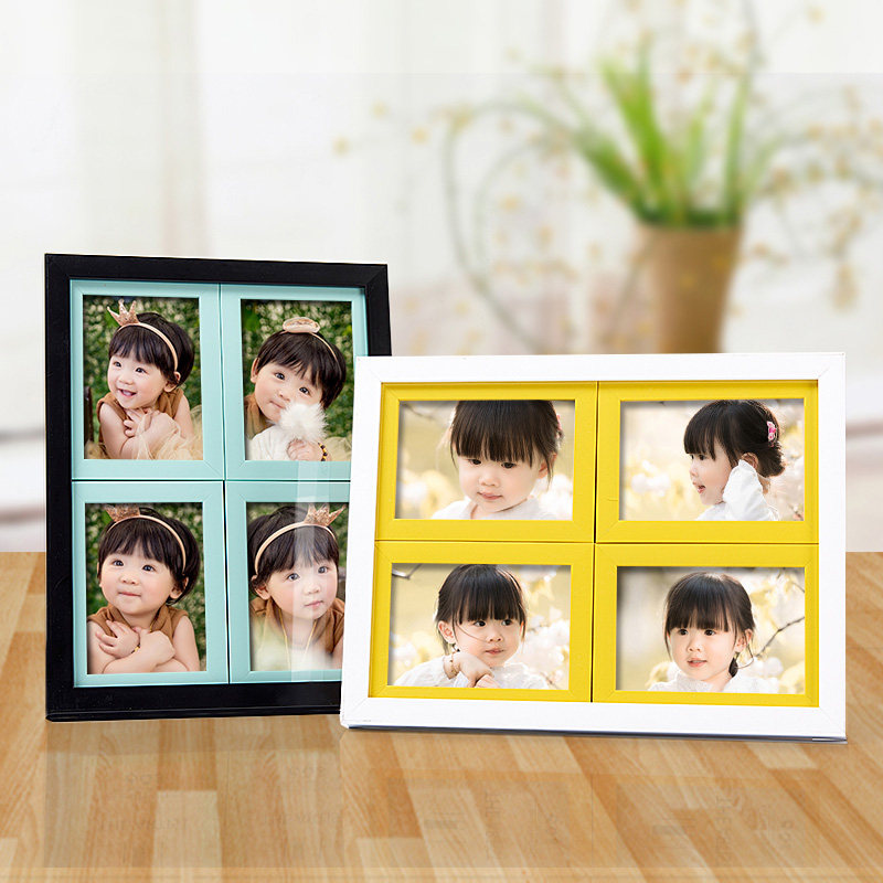 四联框5寸6寸7寸儿童连体相框多彩宝宝相框组合挂墙韩版情侣摆台在类目 家居饰品, 相框/画框中 - 来自Buy2taobao.com提供专业的淘宝代购服务