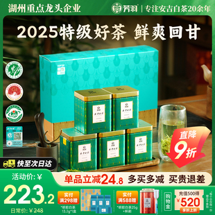 2025年新茶芳羽安吉白茶明前特级茶叶白茶礼盒装 250g绿茶茶叶送礼