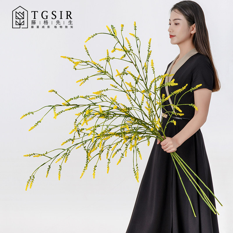 草木樨仿真花客厅雪柳落地假花