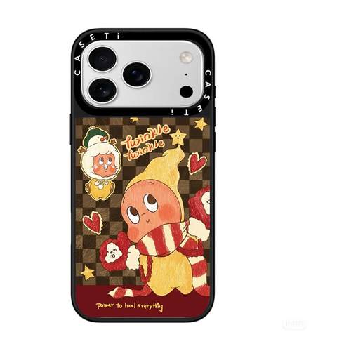 17promax 联名发光星星人TwinkleTwinkle格子iphone16壳15promax14pro镜面MagSafe磁吸13卡通12C家