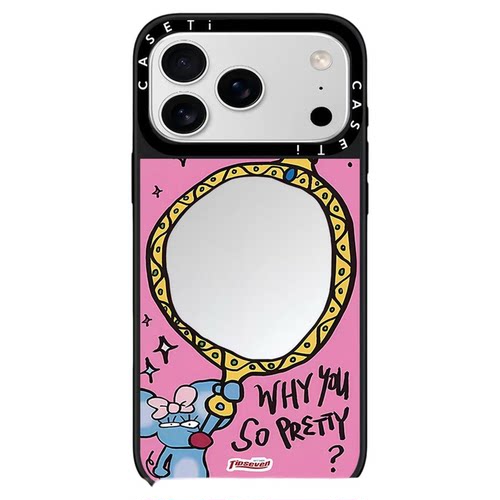 TIPSEVEN魔镜鼠鼠适用于苹果18promax手机壳/iphone17promax/16pro/15plus/14p/套case磁吸手机壳手链